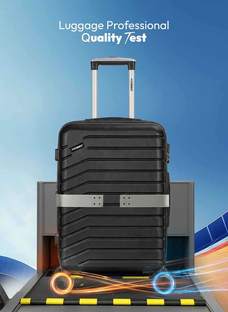 Stargold Luggage Bag Set of 3 PCS ABS Hard Side Trolley Bags with 360° Rotational Wheels and Lockable System Top Quality Travel Bag - Image 3